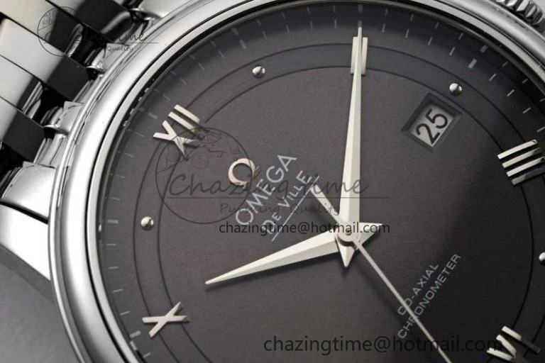 Functional De Ville SS DIWF 1:1 Best Edition Gray Dial SS Markers on SS Bracelet MIYOTA 7851