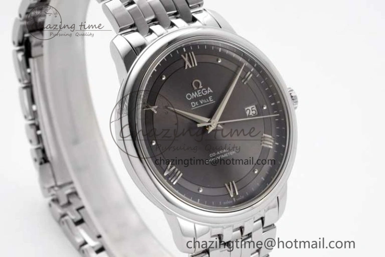Functional De Ville SS DIWF 1:1 Best Edition Gray Dial SS Markers on SS Bracelet MIYOTA 7851