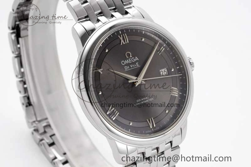 Functional De Ville SS DIWF 1:1 Best Edition Gray Dial SS Markers on SS Bracelet MIYOTA 7851