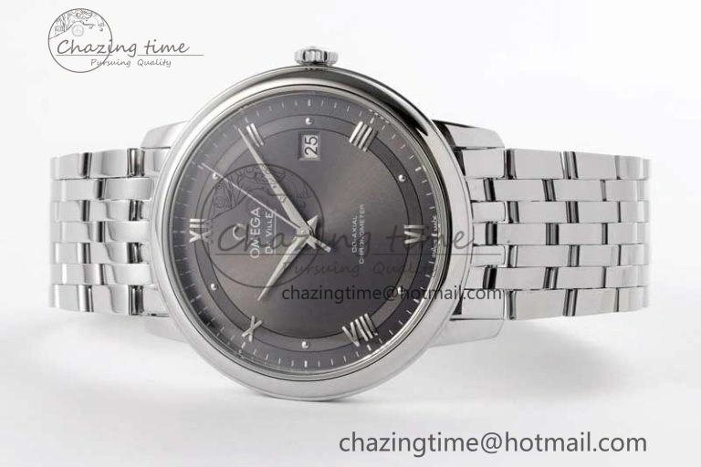 Functional De Ville SS DIWF 1:1 Best Edition Gray Dial SS Markers on SS Bracelet MIYOTA 7851
