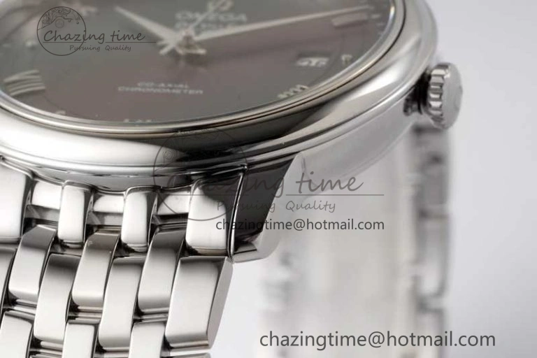 Functional De Ville SS DIWF 1:1 Best Edition Gray Dial SS Markers on SS Bracelet MIYOTA 7851