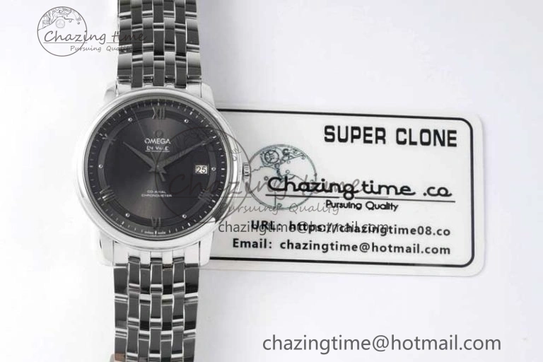 Functional De Ville SS DIWF 1:1 Best Edition Gray Dial SS Markers on SS Bracelet MIYOTA 7851