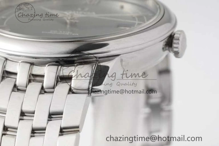 Comfortable De Ville SS DIWF 1:1 Best Edition Light Blue Dial SS Markers on SS Bracelet MIYOTA 7850