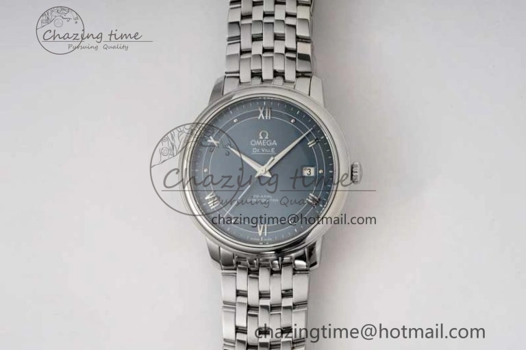 Comfortable De Ville SS DIWF 1:1 Best Edition Light Blue Dial SS Markers on SS Bracelet MIYOTA 7850