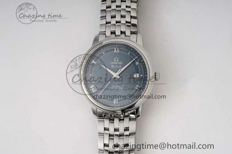 Comfortable De Ville SS DIWF 1:1 Best Edition Light Blue Dial SS Markers on SS Bracelet MIYOTA 7850