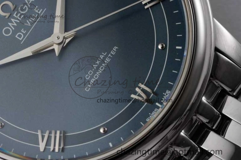 Comfortable De Ville SS DIWF 1:1 Best Edition Light Blue Dial SS Markers on SS Bracelet MIYOTA 7850