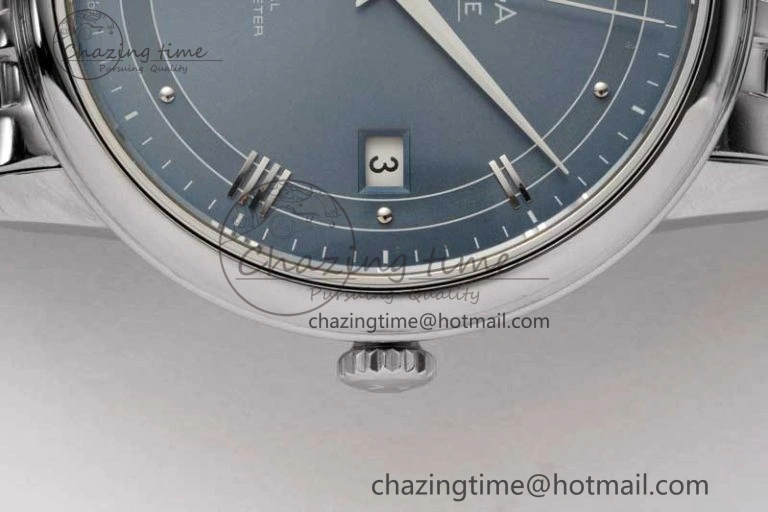 Comfortable De Ville SS DIWF 1:1 Best Edition Light Blue Dial SS Markers on SS Bracelet MIYOTA 7850