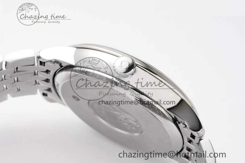 Comfortable De Ville SS DIWF 1:1 Best Edition Light Blue Dial SS Markers on SS Bracelet MIYOTA 7850