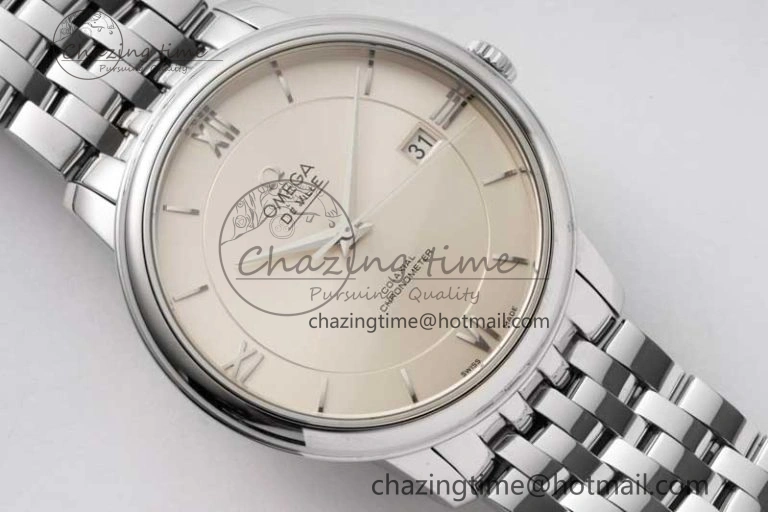 De Ville SS DIWF 1:1 Best Edition Silver Dial SS Markers on SS Bracelet MIYOTA Tailored 7848