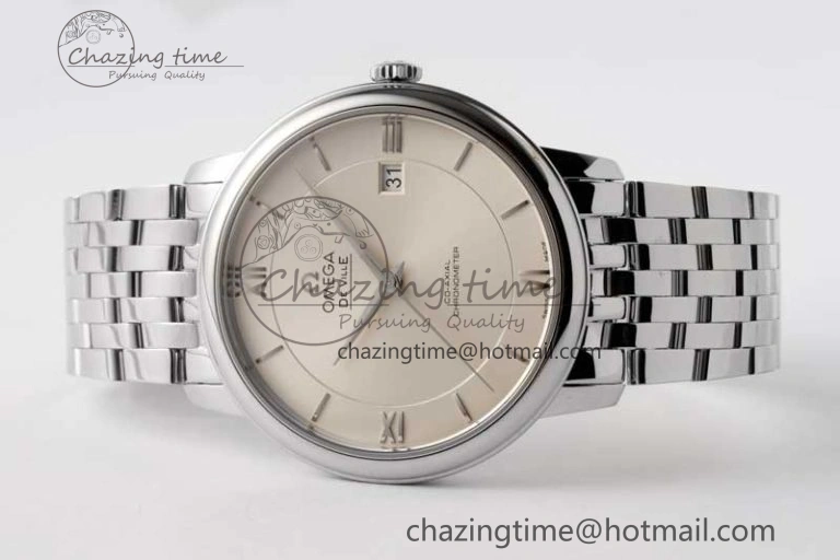 De Ville SS DIWF 1:1 Best Edition Silver Dial SS Markers on SS Bracelet MIYOTA Tailored 7848