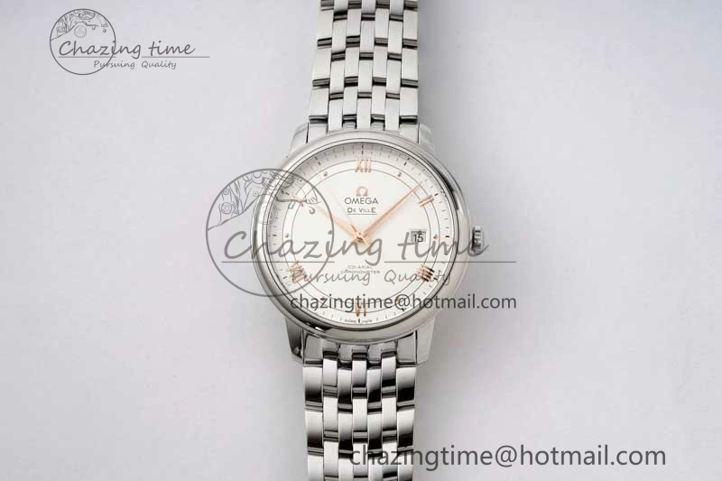 De Ville SS DIWF 1:1 Best Edition White Dial RG Markers on SS Bracelet MIYOTA Tailored 7847