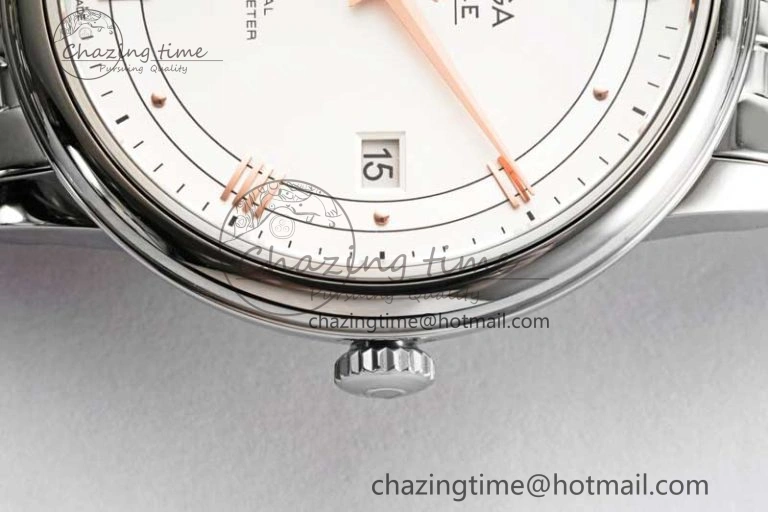 De Ville SS DIWF 1:1 Best Edition White Dial RG Markers on SS Bracelet MIYOTA Tailored 7847