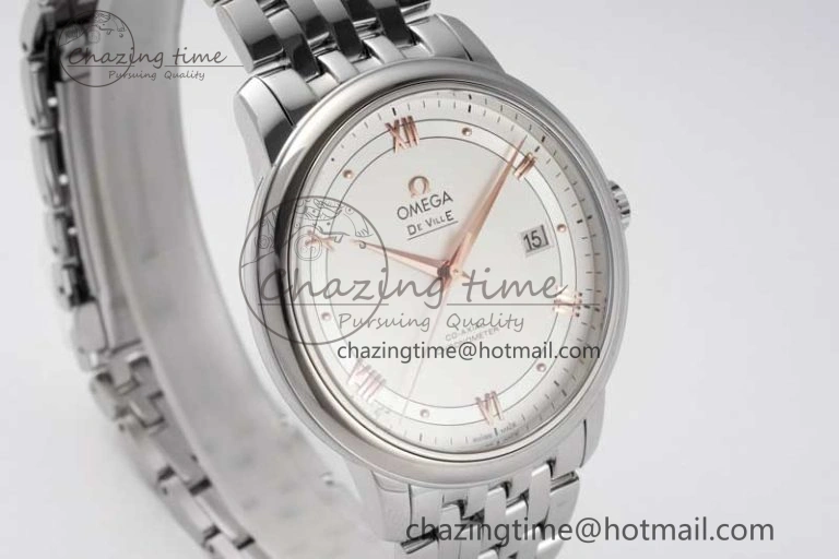 De Ville SS DIWF 1:1 Best Edition White Dial RG Markers on SS Bracelet MIYOTA Tailored 7847