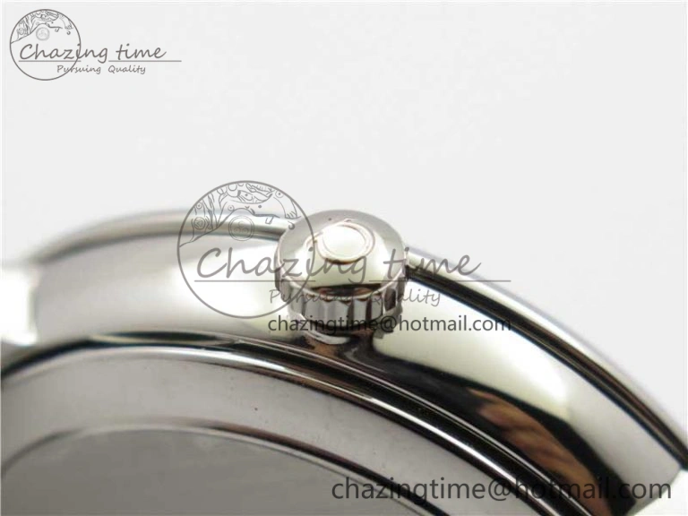 Premium De Ville SS KZF 1:1 Best Edition White Dial on Black Leather Strap MIYOTA 7909