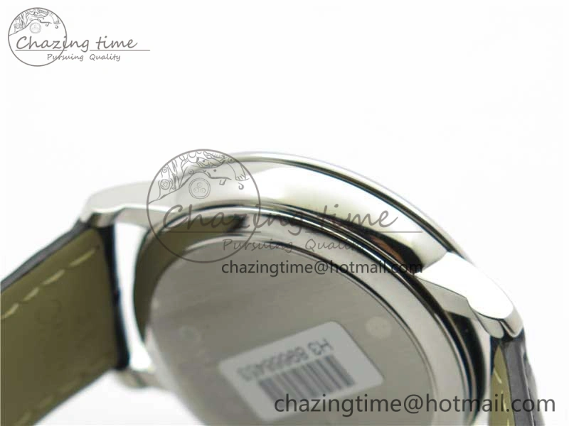 Premium De Ville SS KZF 1:1 Best Edition White Dial on Black Leather Strap MIYOTA 7909
