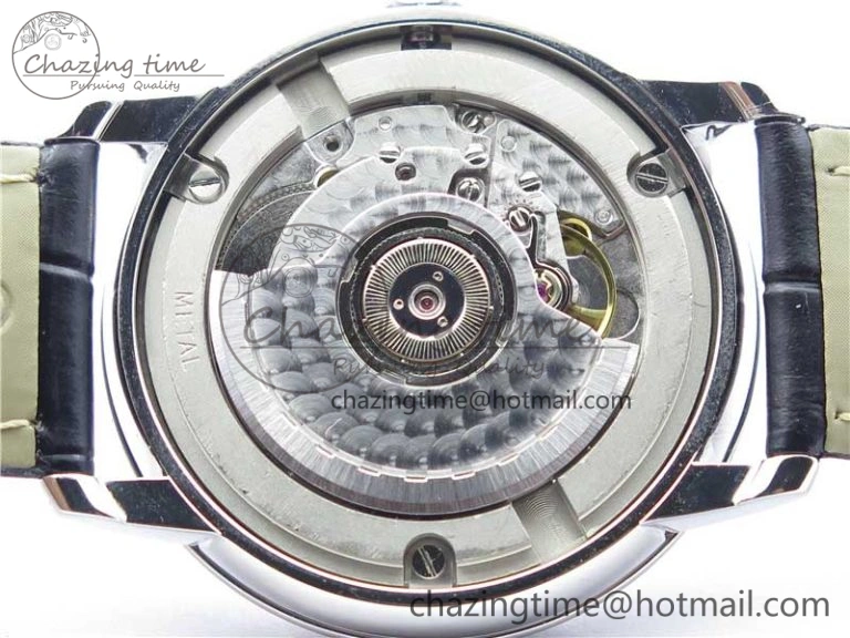 Premium De Ville SS KZF 1:1 Best Edition White Dial on Black Leather Strap MIYOTA 7909