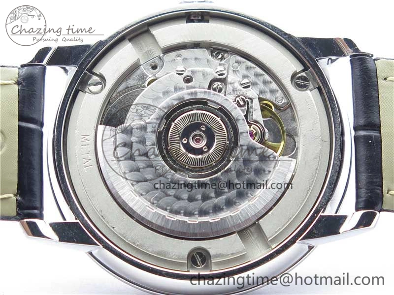 Premium De Ville SS KZF 1:1 Best Edition White Dial on Black Leather Strap MIYOTA 7909