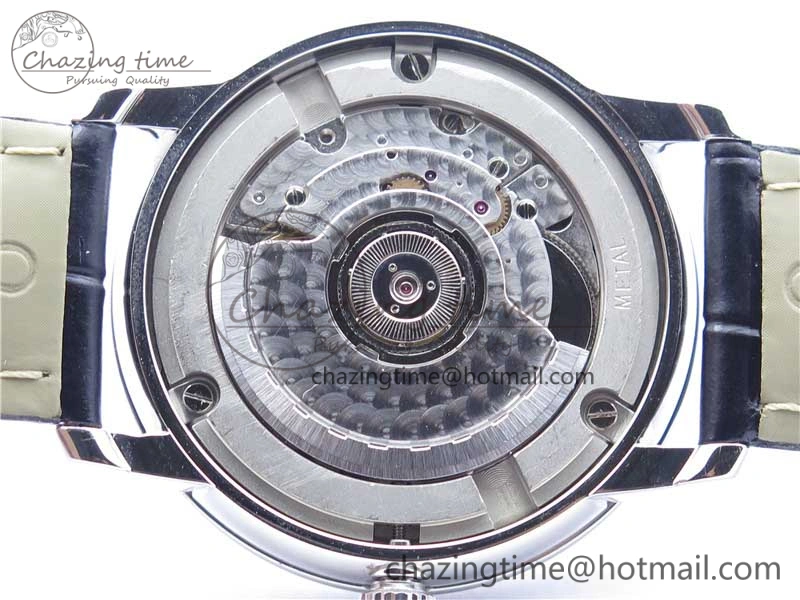 Premium De Ville SS KZF 1:1 Best Edition White Dial on Black Leather Strap MIYOTA 7909