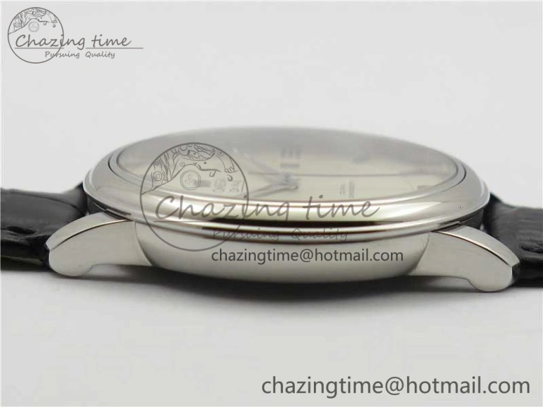Premium De Ville SS KZF 1:1 Best Edition White Dial on Black Leather Strap MIYOTA 7909
