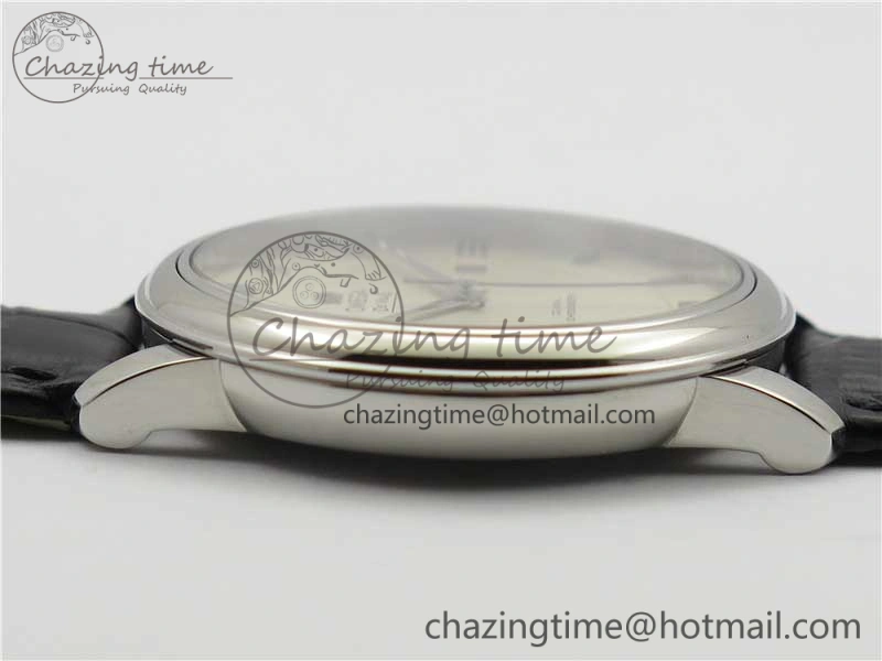 Premium De Ville SS KZF 1:1 Best Edition White Dial on Black Leather Strap MIYOTA 7909