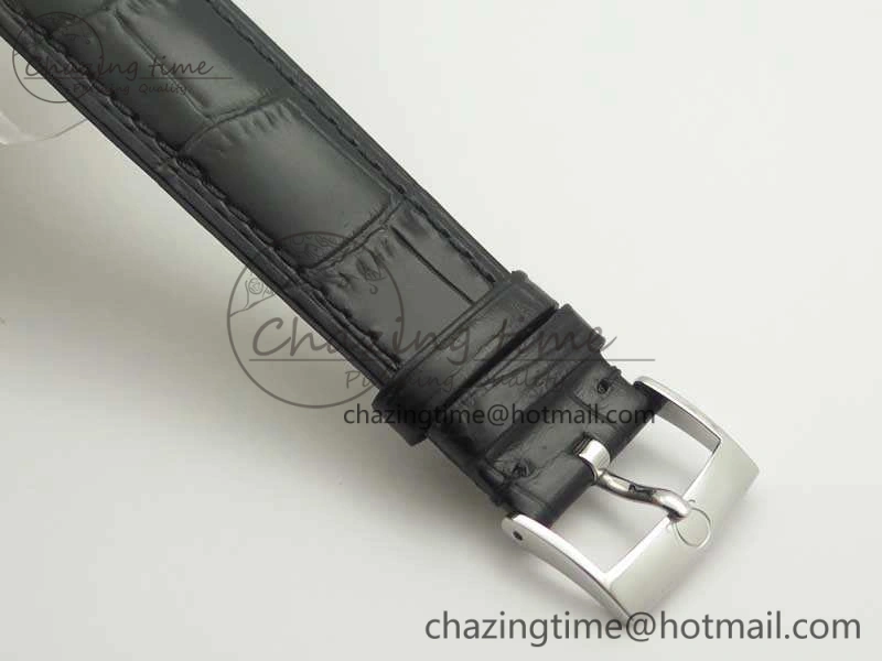 WellDesigned De Ville SS MK 1:1 Best Edition Blue Dial SS Markers On Leather Strap Miyota 9015 V 8068