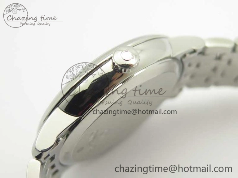 Timeless De Ville SS RXW 1:1 Best Edition Black Dial on SS Bracelet A2892 (Free Leather Strap) 8017