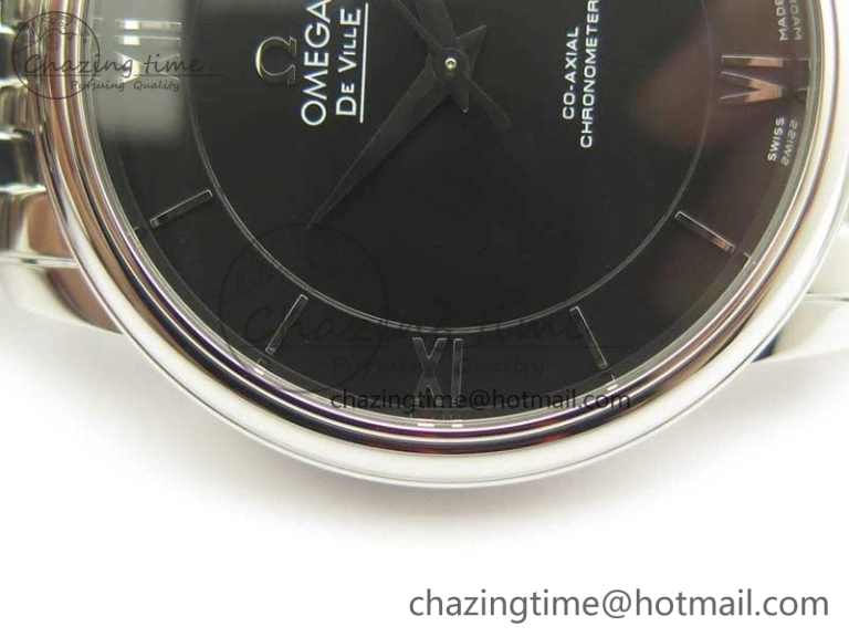 Timeless De Ville SS RXW 1:1 Best Edition Black Dial on SS Bracelet A2892 (Free Leather Strap) 8017