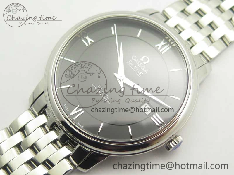 Timeless De Ville SS RXW 1:1 Best Edition Black Dial on SS Bracelet A2892 (Free Leather Strap) 8017
