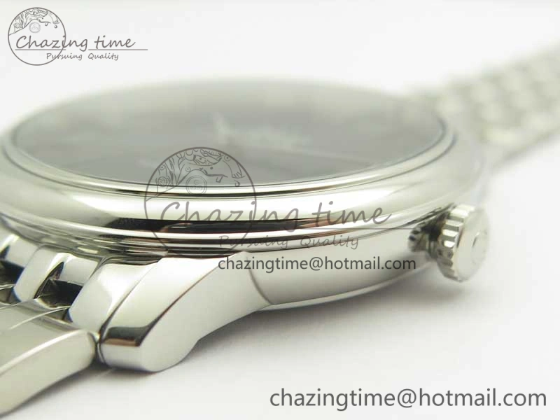 Timeless De Ville SS RXW 1:1 Best Edition Black Dial on SS Bracelet A2892 (Free Leather Strap) 8017