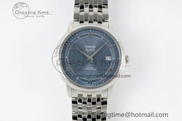 De Ville SS TWF 1:1 Best Edition Blue Dial on SS Bracelet MIYOTA SmoothTexture 7842