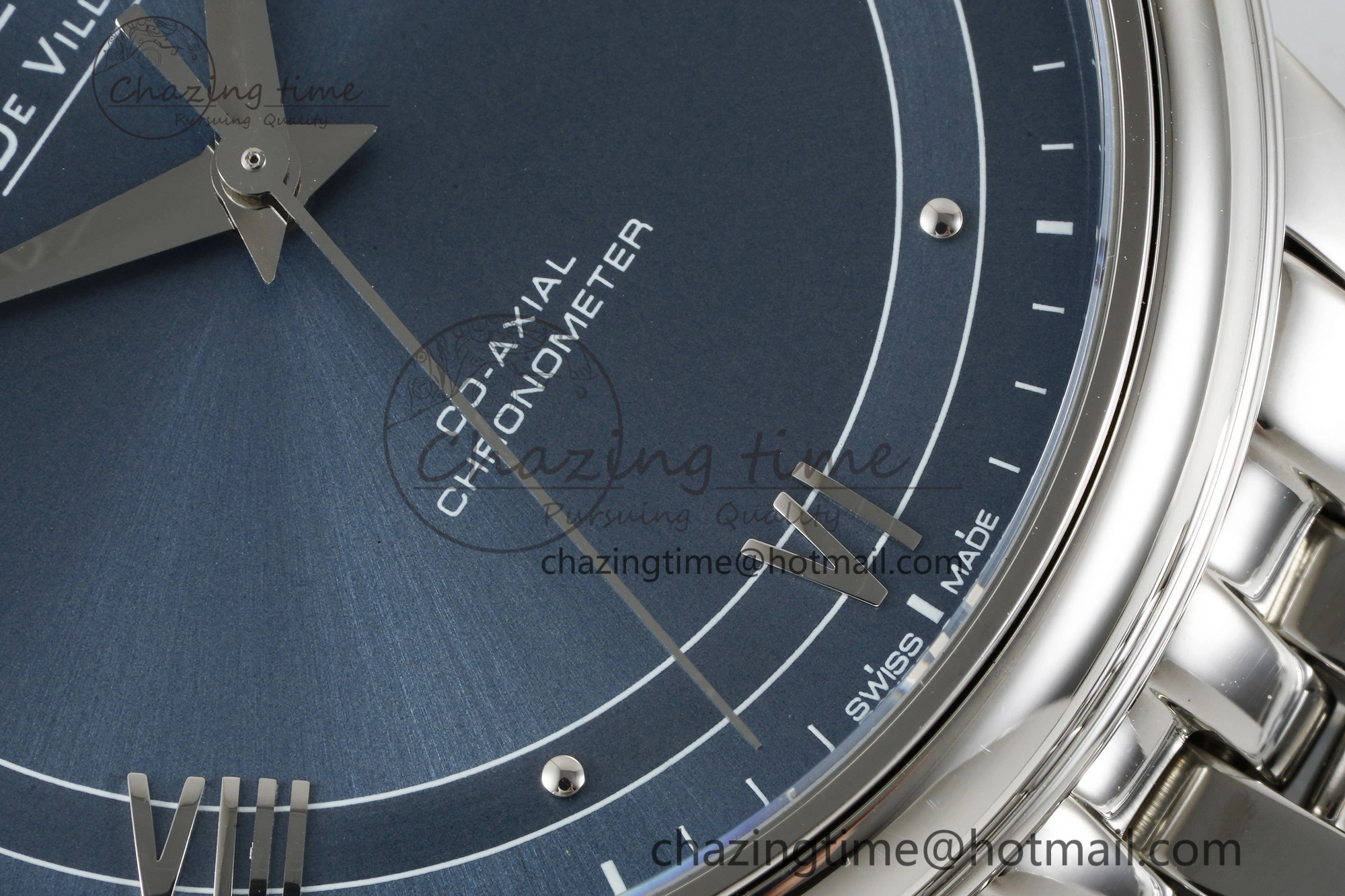 De Ville SS TWF 1:1 Best Edition Blue Dial on SS Bracelet MIYOTA SmoothTexture 7842