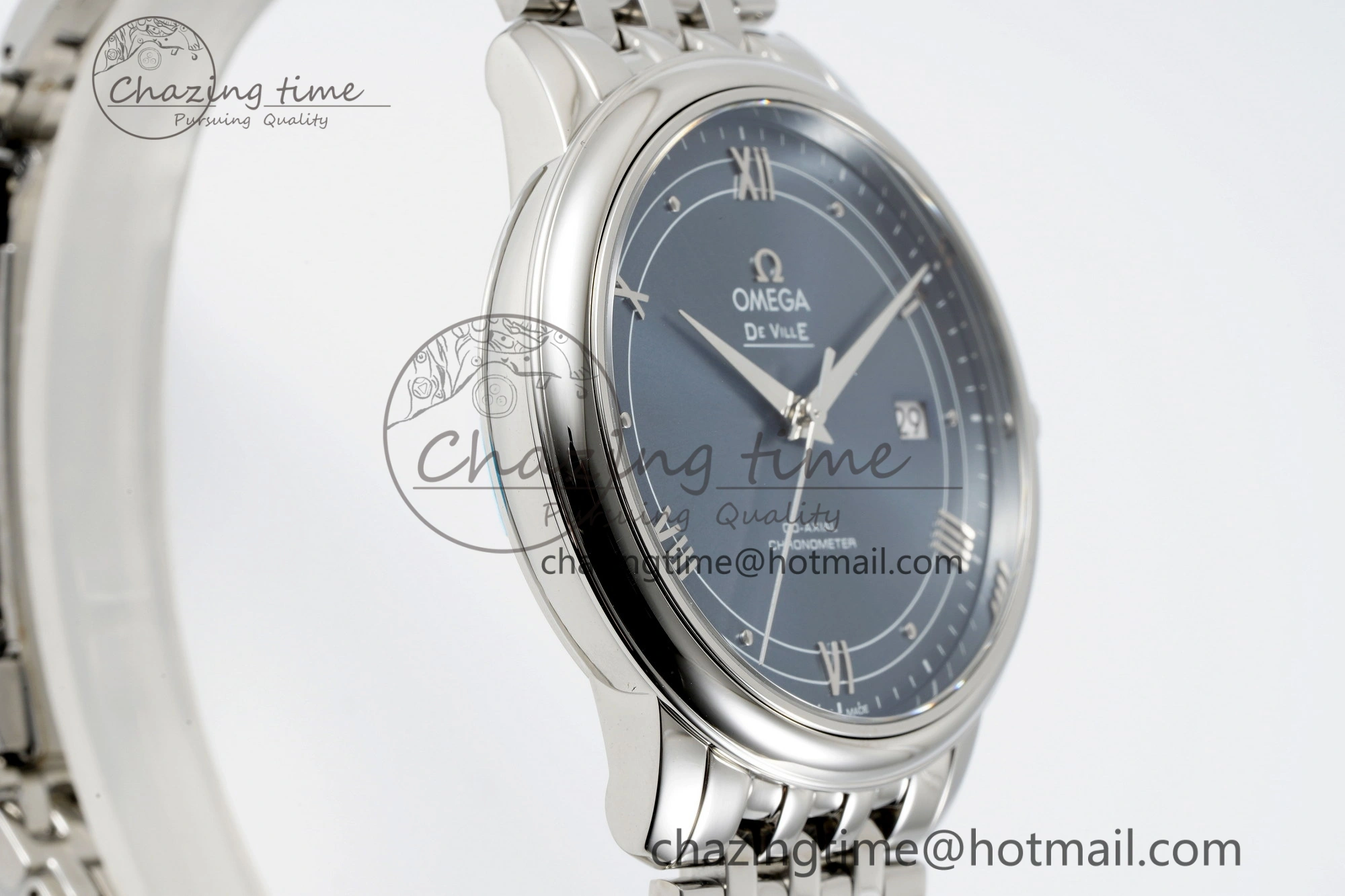 De Ville SS TWF 1:1 Best Edition Blue Dial on SS Bracelet MIYOTA SmoothTexture 7842