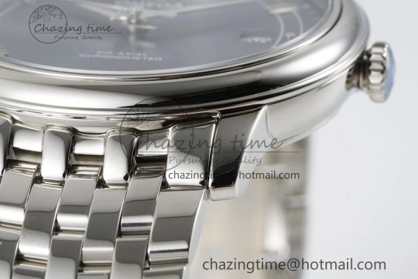 De Ville SS TWF 1:1 Best Edition Blue Dial on SS Bracelet MIYOTA SmoothTexture 7842