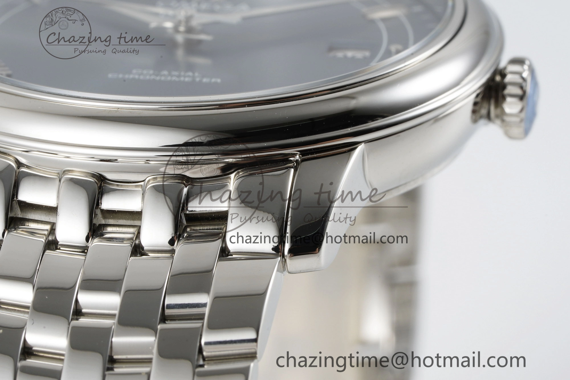 De Ville SS TWF 1:1 Best Edition Blue Dial on SS Bracelet MIYOTA SmoothTexture 7842