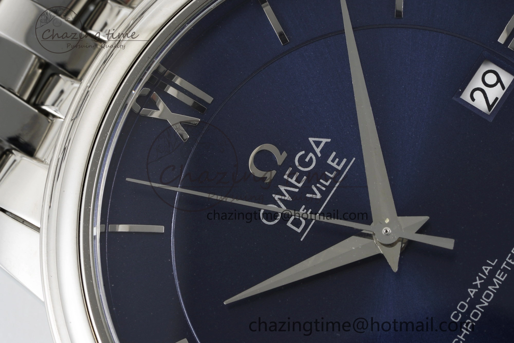 De Ville SS TWF 1:1 Best Edition Deep Blue Dial on SS Bracelet MIYOTA Popular 7838
