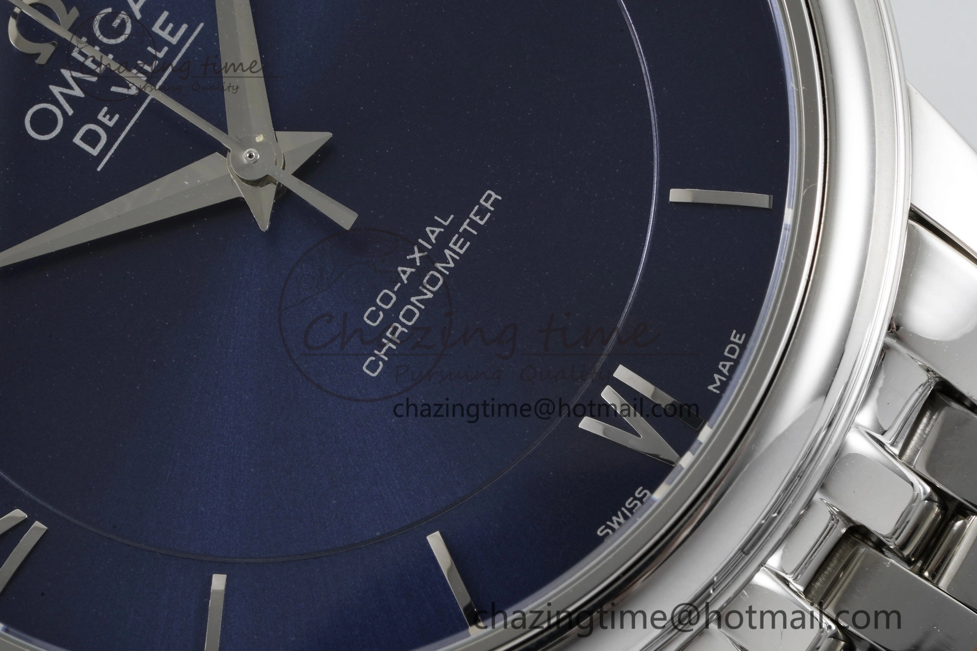 De Ville SS TWF 1:1 Best Edition Deep Blue Dial on SS Bracelet MIYOTA Popular 7838