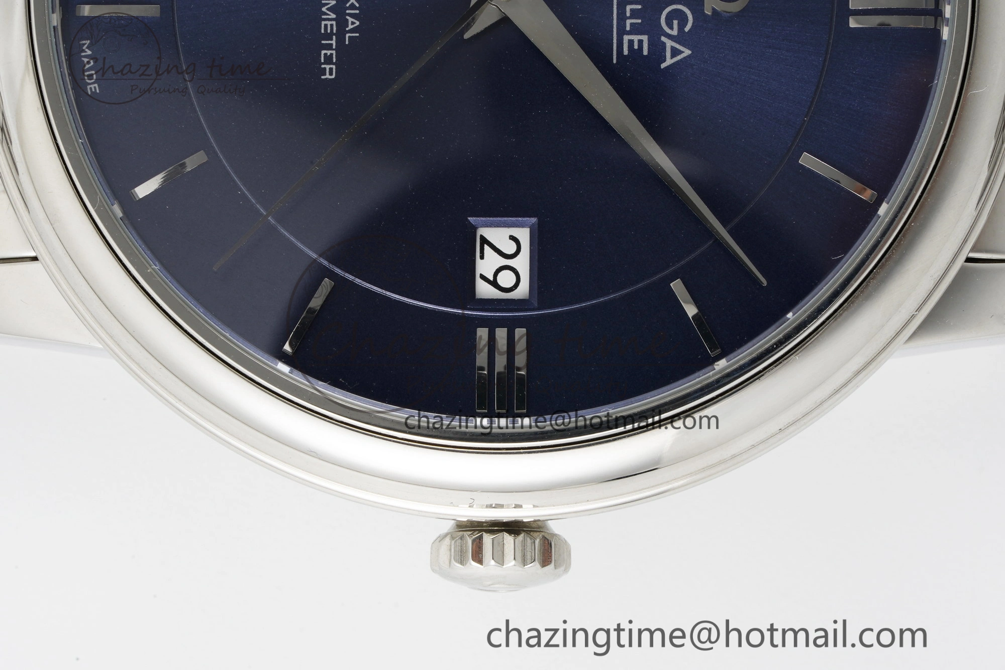 De Ville SS TWF 1:1 Best Edition Deep Blue Dial on SS Bracelet MIYOTA Popular 7838