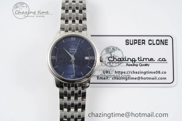 De Ville SS TWF 1:1 Best Edition Deep Blue Dial on SS Bracelet MIYOTA Popular 7838