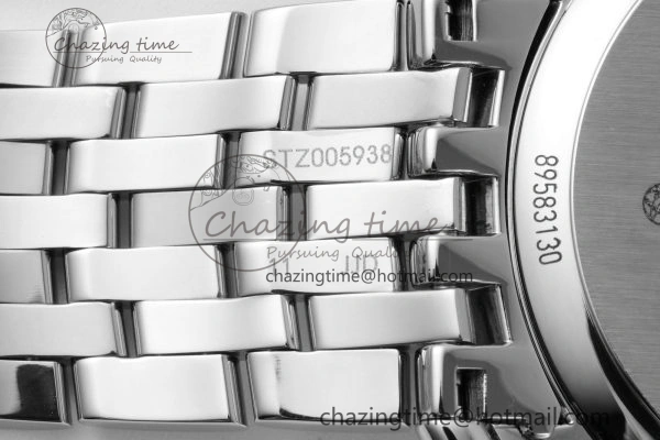 De Ville SS TWF 1:1 Best Edition Gray Dial Blue Markers on SS Bracelet MIYOTA SoftTouch 7843