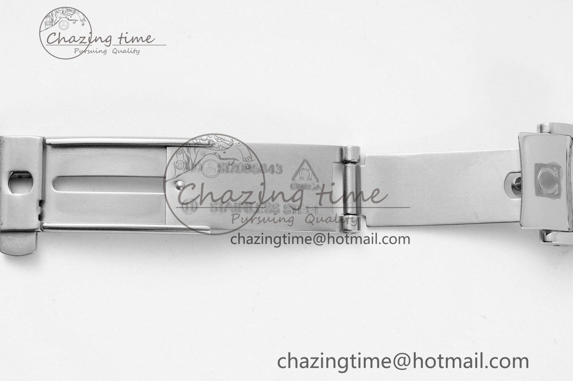 De Ville SS TWF 1:1 Best Edition Gray Dial Blue Markers on SS Bracelet MIYOTA SoftTouch 7843