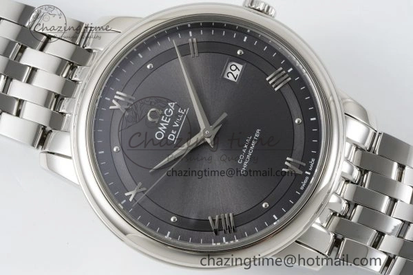 Sophisticated De Ville SS TWF 1:1 Best Edition Gray Dial on SS Bracelet MIYOTA 7840