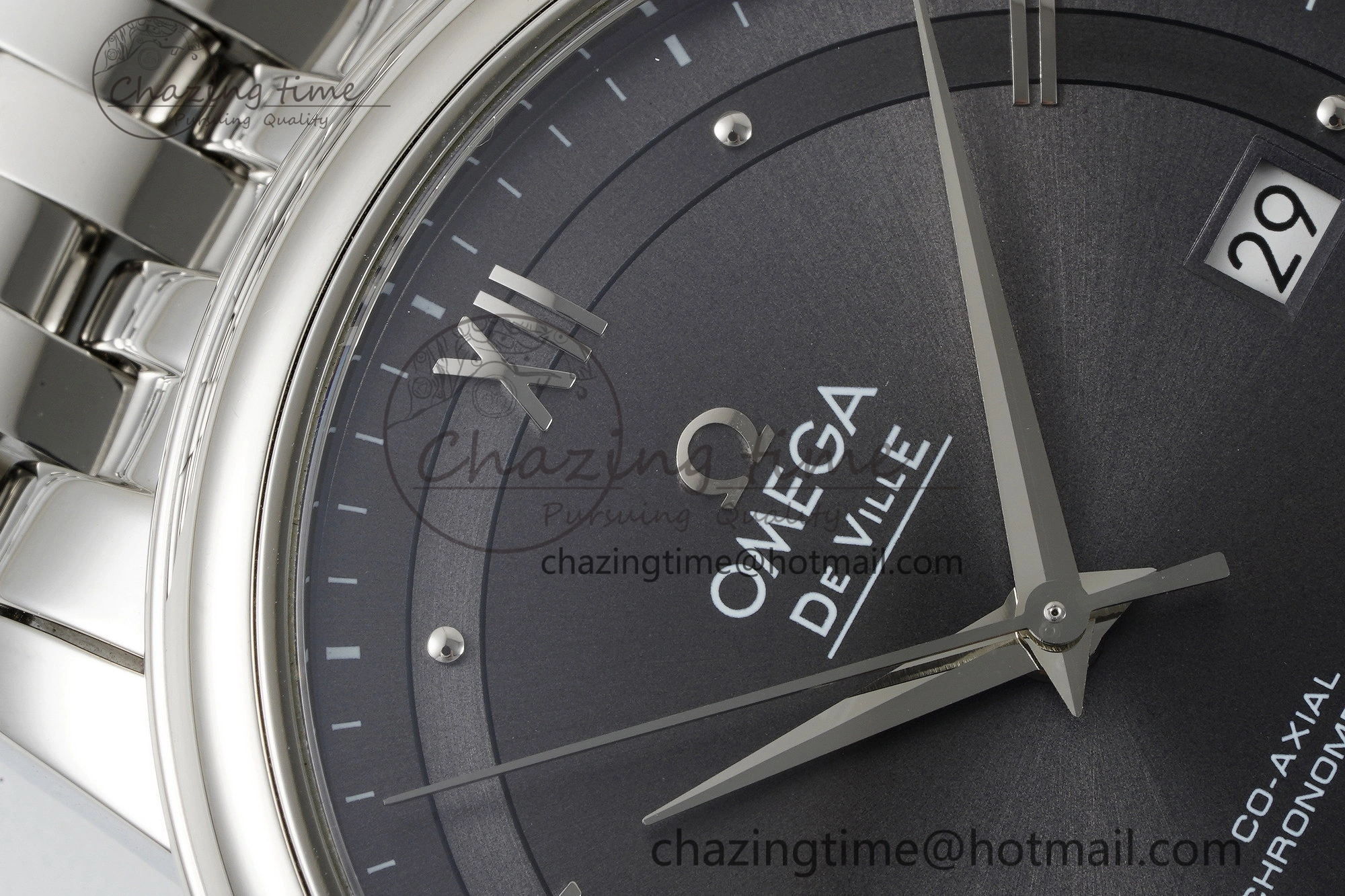 Sophisticated De Ville SS TWF 1:1 Best Edition Gray Dial on SS Bracelet MIYOTA 7840