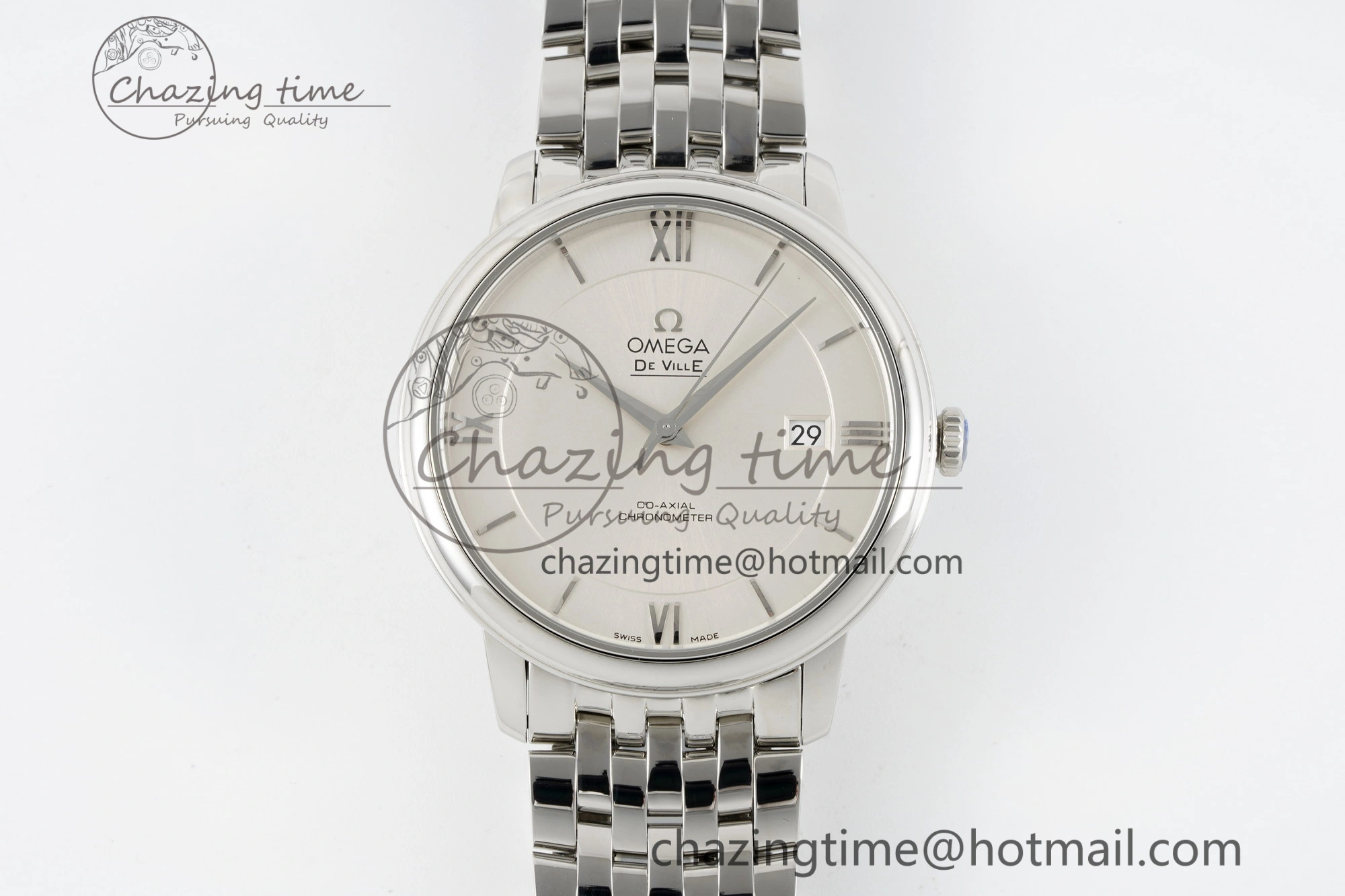 SoftTouch De Ville SS TWF 1:1 Best Edition Silver Dial on SS Bracelet MIYOTA 7836