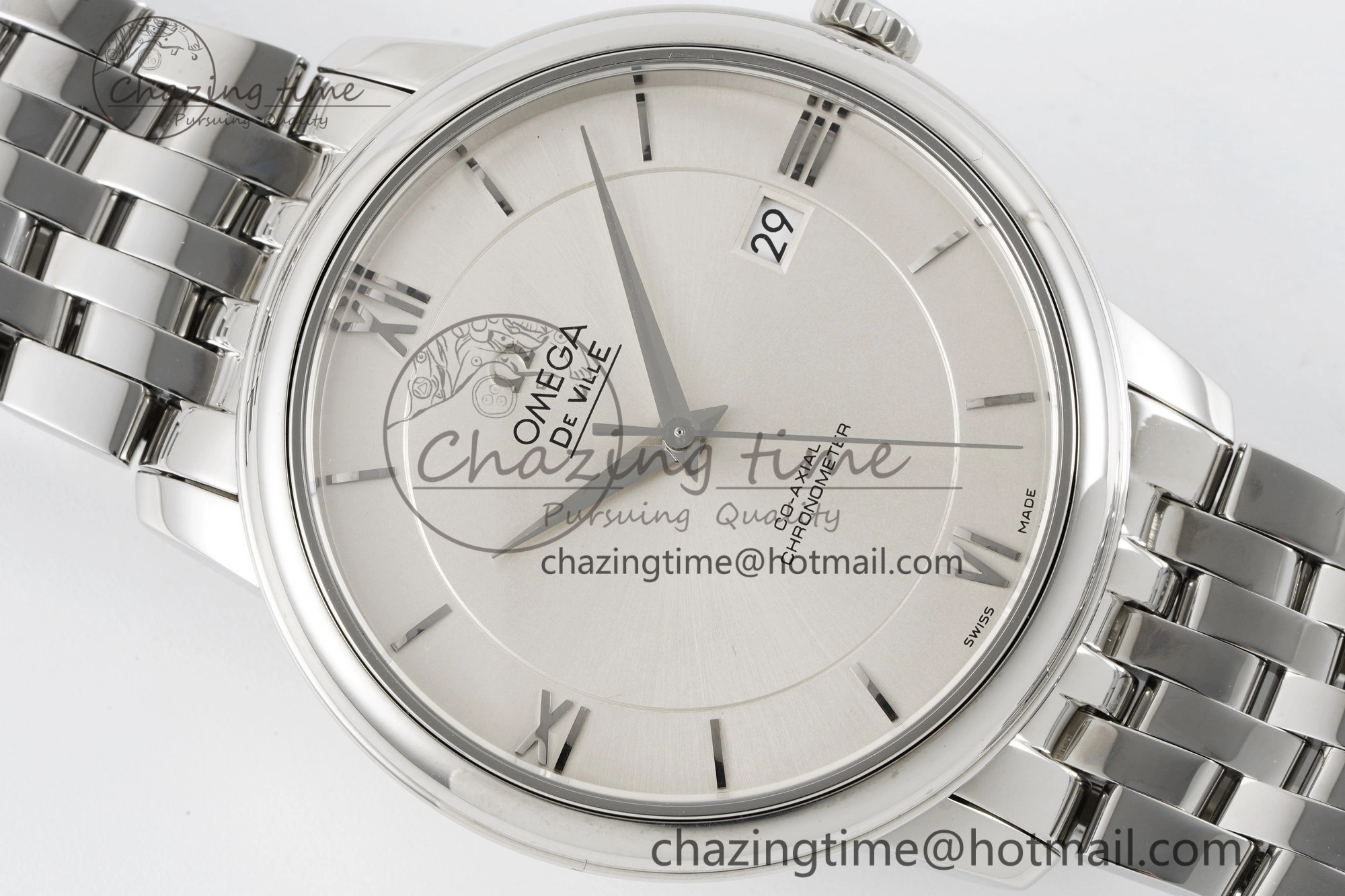 SoftTouch De Ville SS TWF 1:1 Best Edition Silver Dial on SS Bracelet MIYOTA 7836