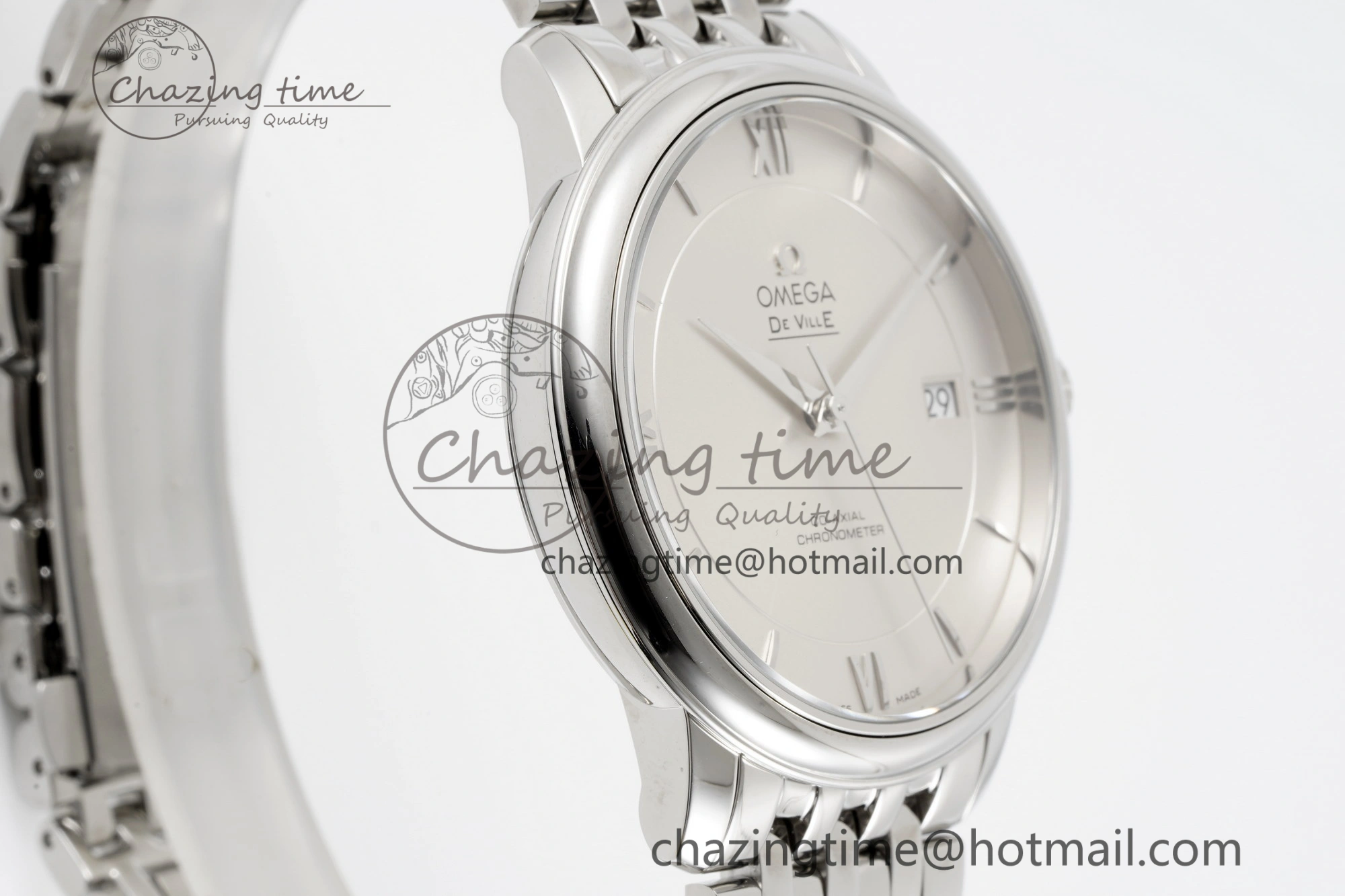 SoftTouch De Ville SS TWF 1:1 Best Edition Silver Dial on SS Bracelet MIYOTA 7836