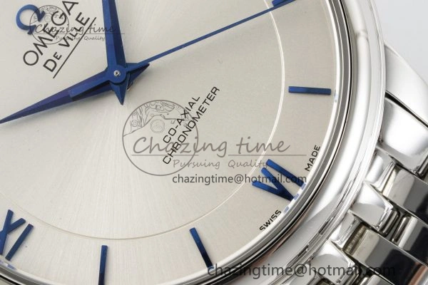 De Ville SS TWF 1:1 Best Edition White Dial Blue Markers on SS Bracelet MIYOTA SoftTouch 7837