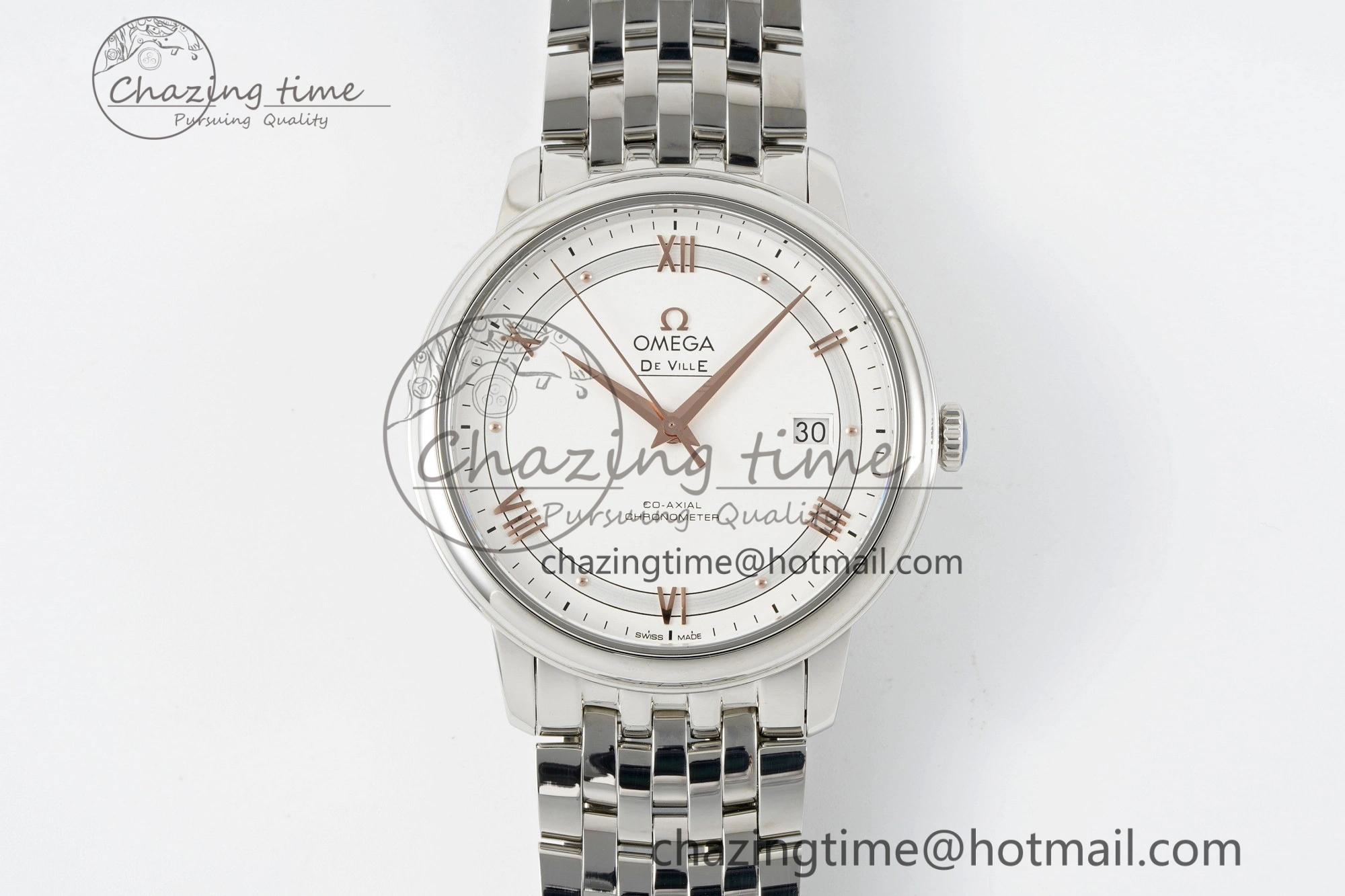 WrinkleFree De Ville SS TWF 1:1 Best Edition White Dial on SS Bracelet MIYOTA 7841