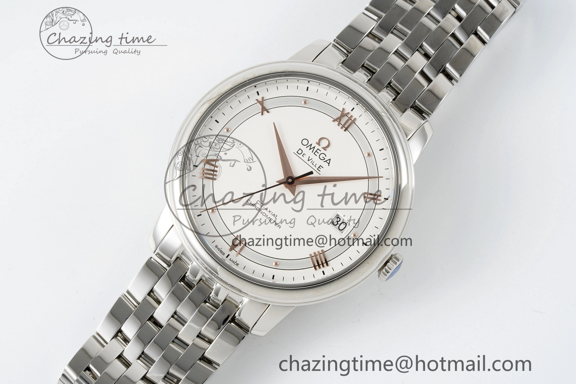 WrinkleFree De Ville SS TWF 1:1 Best Edition White Dial on SS Bracelet MIYOTA 7841