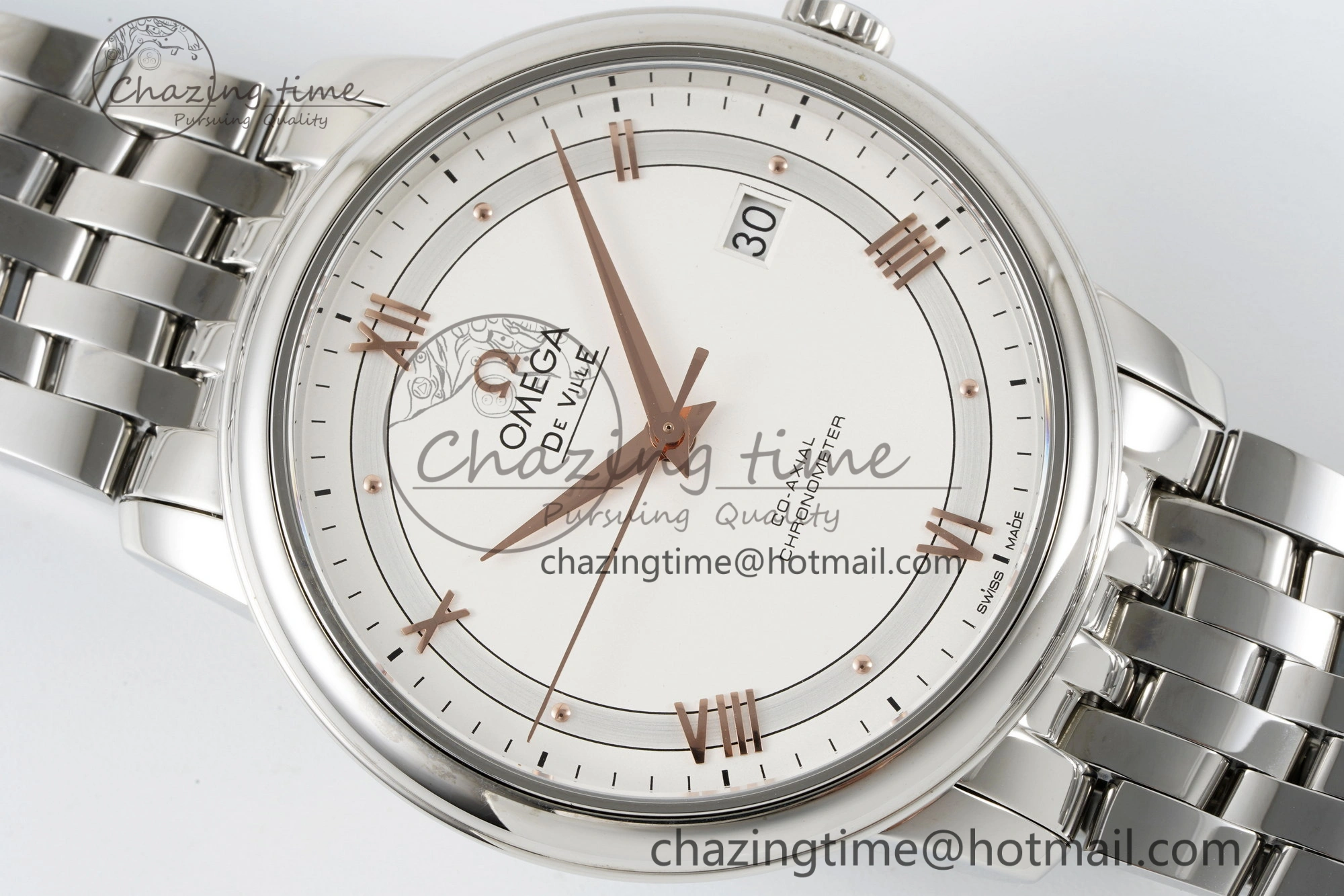 WrinkleFree De Ville SS TWF 1:1 Best Edition White Dial on SS Bracelet MIYOTA 7841