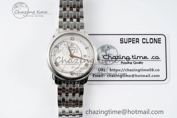 WrinkleFree De Ville SS TWF 1:1 Best Edition White Dial on SS Bracelet MIYOTA 7841